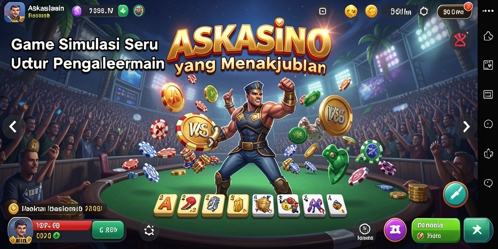 Tampilan menarik dari gameplay <strong>ASKASINO</strong> yang menampilkan aksi kasino yang mendebarkan.