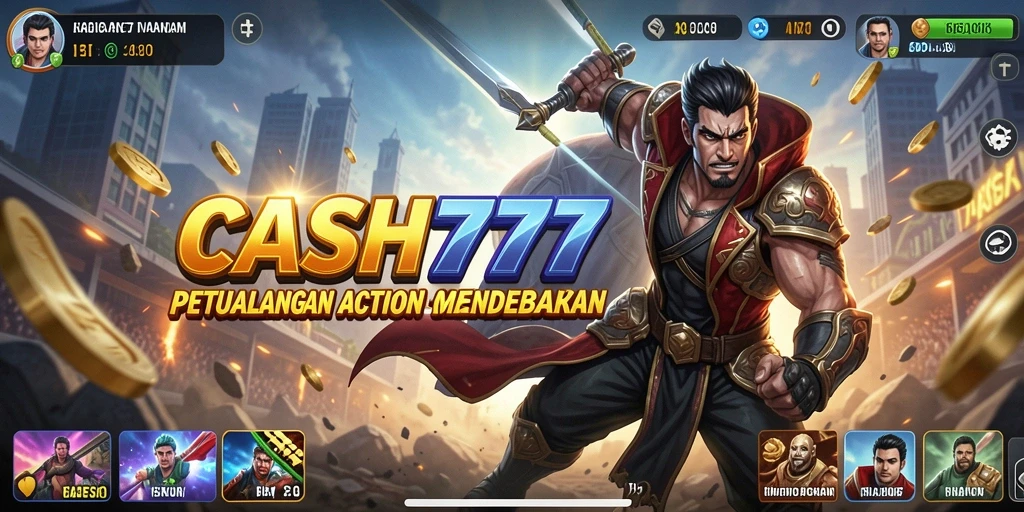 Gameplay mendebarkan dalam CASH777 dengan aksi penuh adrenalin.