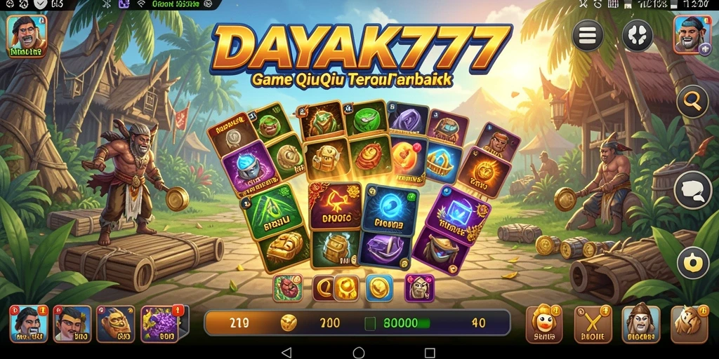 Screenshot DAYAK777 menampilkan gameplay QiuQiu yang menarik dan dinamis.