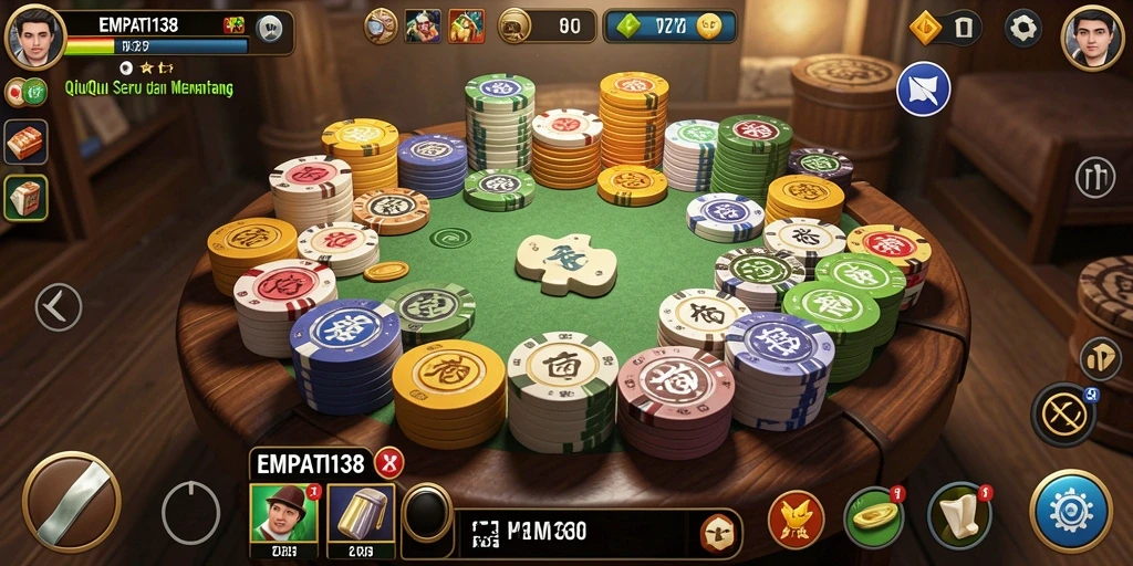 Gameplay seru QiuQiu dalam EMPATI138 yang mengasyikkan.