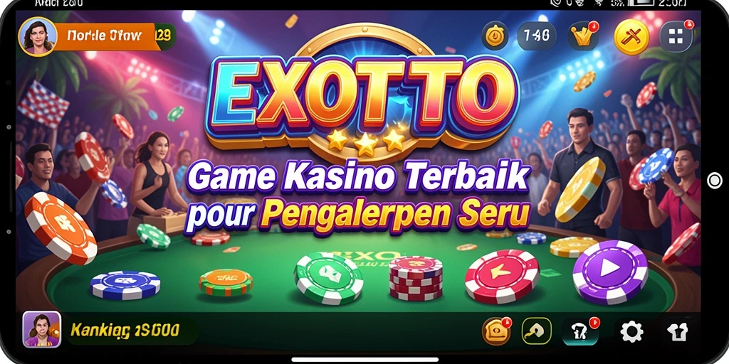 Tampilan gameplay menarik dari aplikasi kasino EXOTOTO.