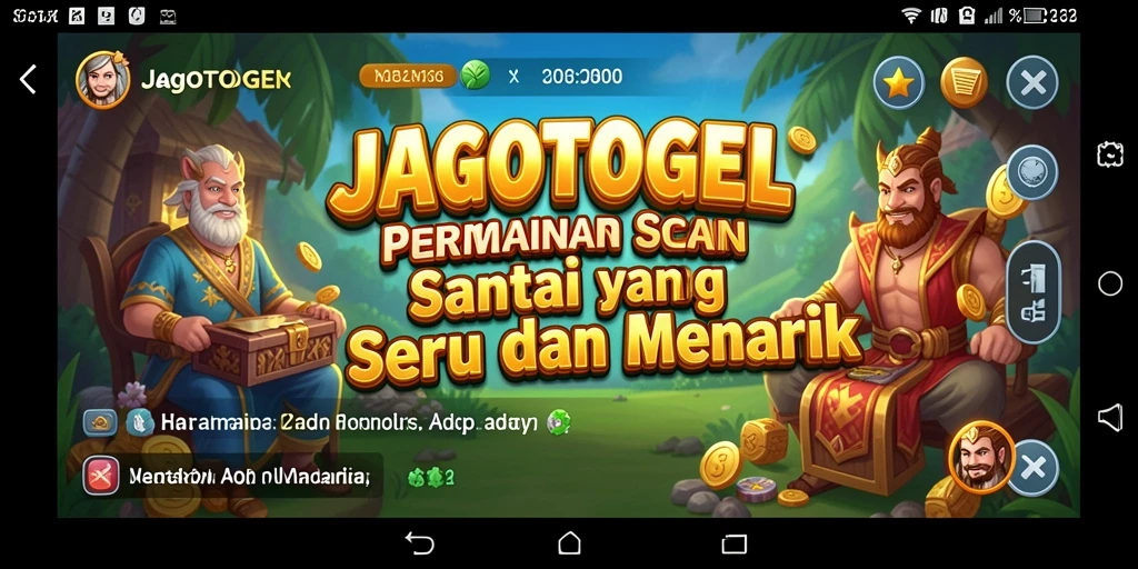 Tampilan gameplay <strong>JAGOTOGEL</strong> yang ceria dan mengasyikkan.