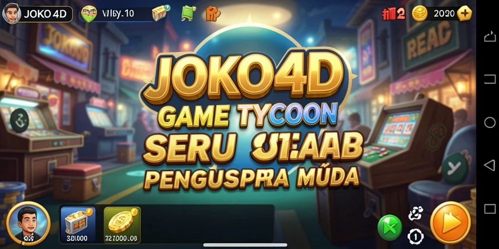 Tampilan gameplay menarik dari JOKO4D dengan elemen Tycoon.
