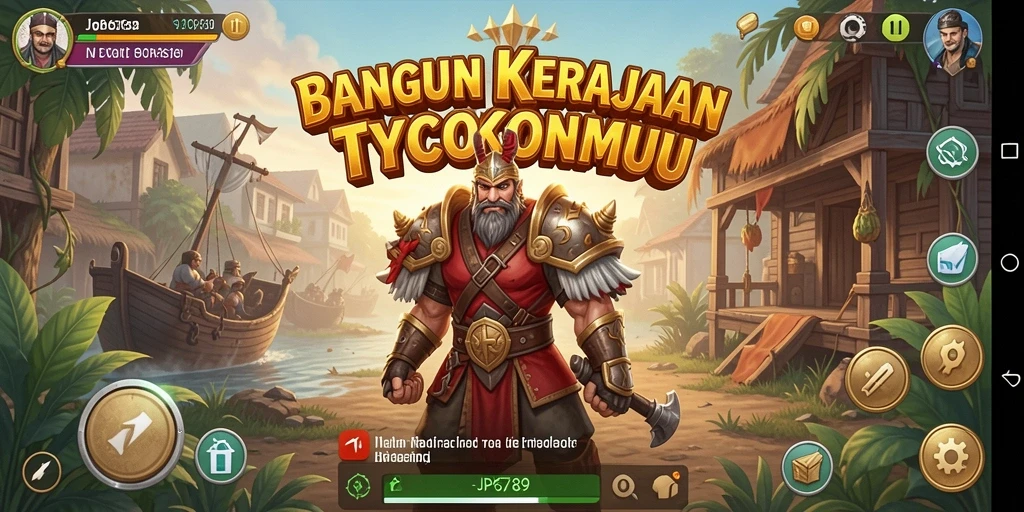 Tampilan gameplay JP6789 yang menarik dalam membangun kerajaan bisnis.