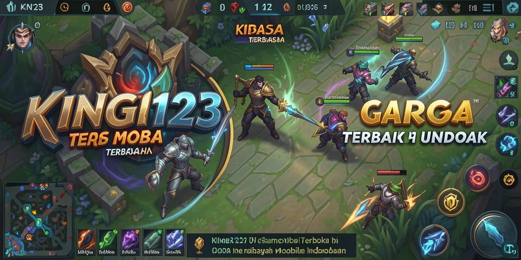 Tampilkan aksi seru dalam permainan MOBA KING123.