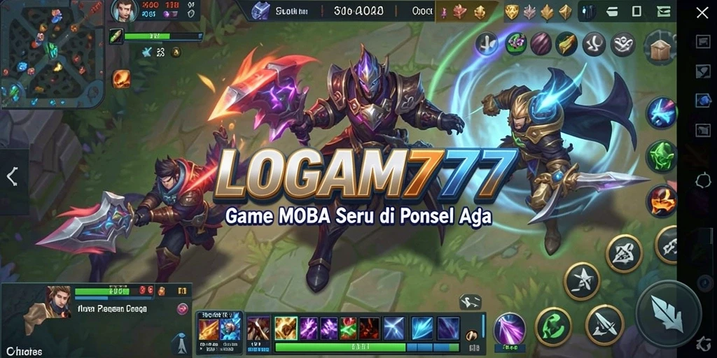 Tampilan screenshot LOGAM777 yang menampilkan aksi pertempuran seru di arena.
