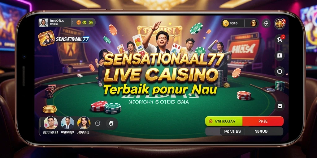 Tampilan permainan live yang menegangkan dan interaktif dari SENSATIONAL77.