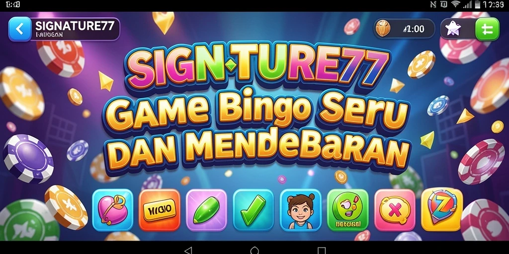 Tampilan gameplay <strong>SIGNATURE77</strong> saat bermain Bingo secara langsung.