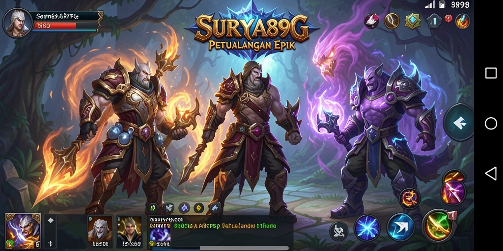Tampilan gameplay epic dalam SURYA898 yang seru.
