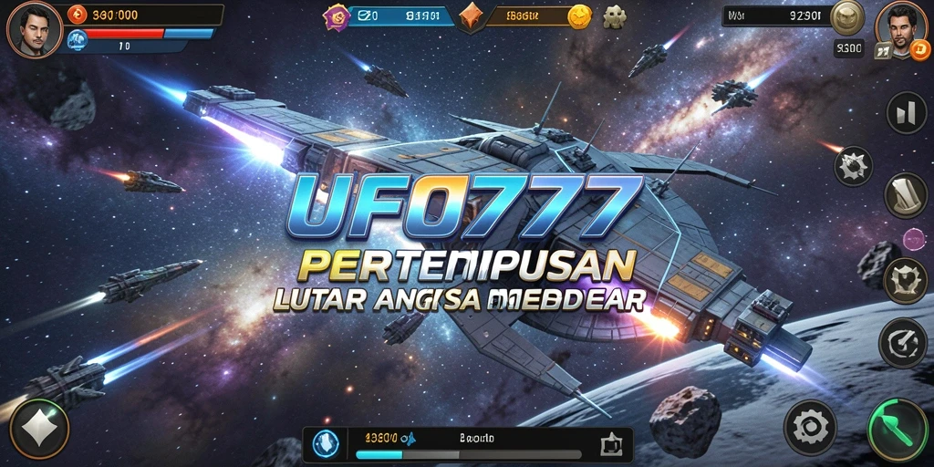 Screenshot menampilkan aksi seru dan menegangkan dalam gameplay UFO777.