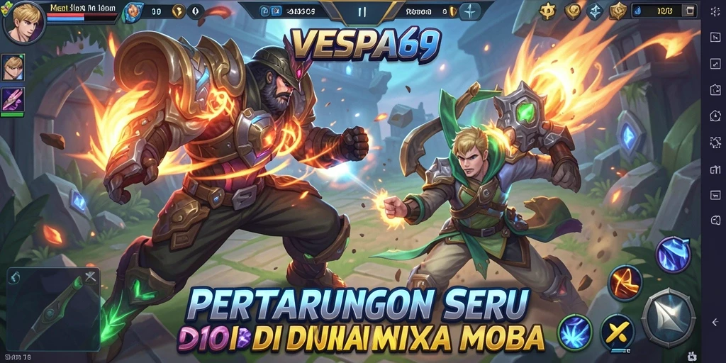 Tampilan aksi seru saat pertarungan di VESPA69.